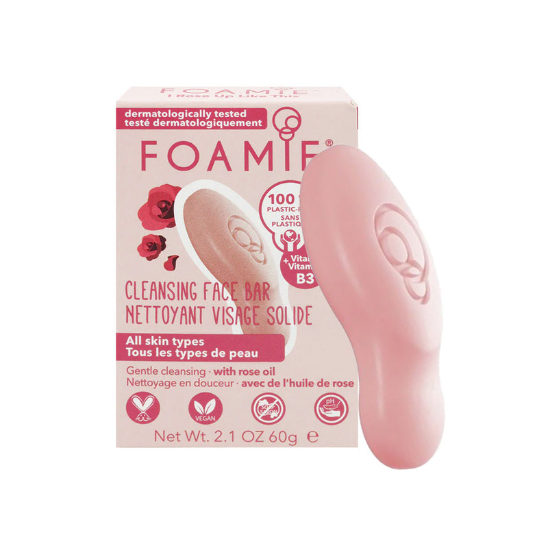 Foamie Cleansing Face Bar with Rose Oil 60g