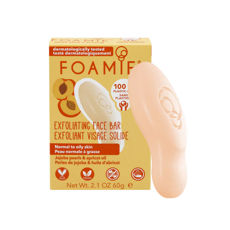 Foamie Exfoliating Face Bar Jojoba Pearls & Apricot Oil 60g