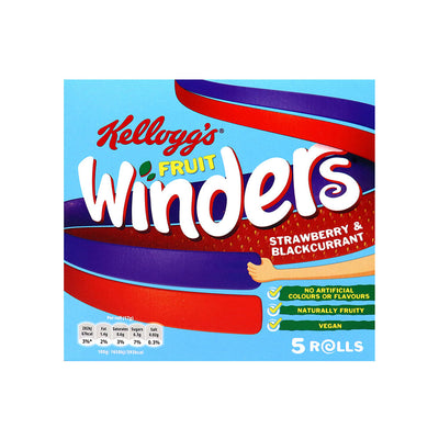 Kellogg's Fruit Winders Strawberry & Blackcurrant Flavour Rolls