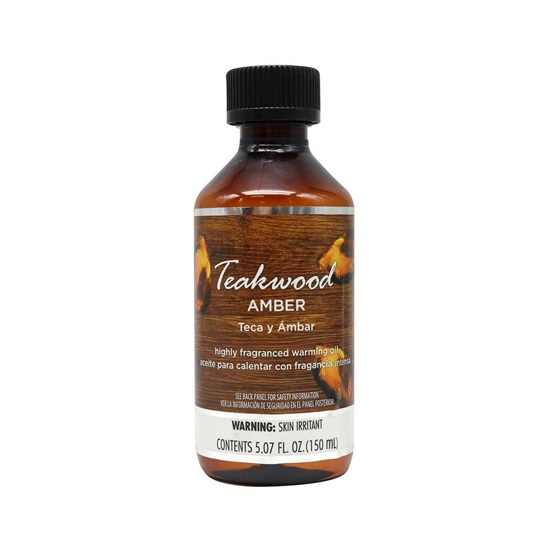 Highly Fragranced Warming Oil Teakwood & Amber 150ML