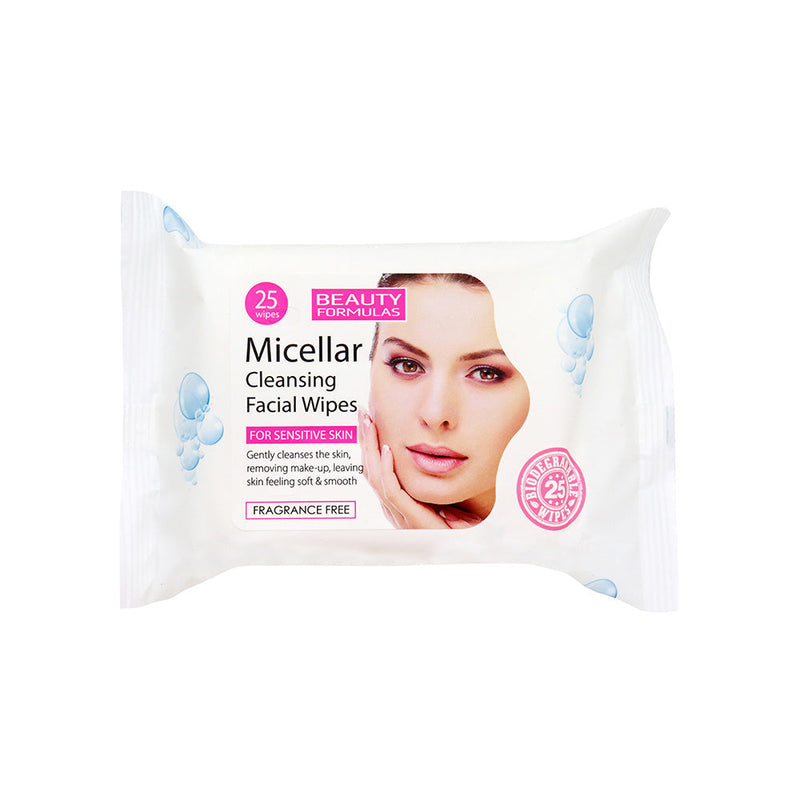 Beauty Formulas Micellar Cleansing Facial Wipes Sensitive 25S