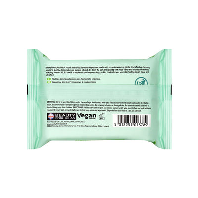 Beauty Formulas Witch Hazel Make-Up Remover Wipes
