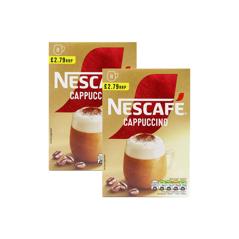 Nescafe Gold Cappuccino Instant Coffee 8PK x 2Pack