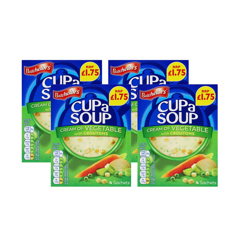 Batchelors Cup A Soup Cream Vegetable 4Pack