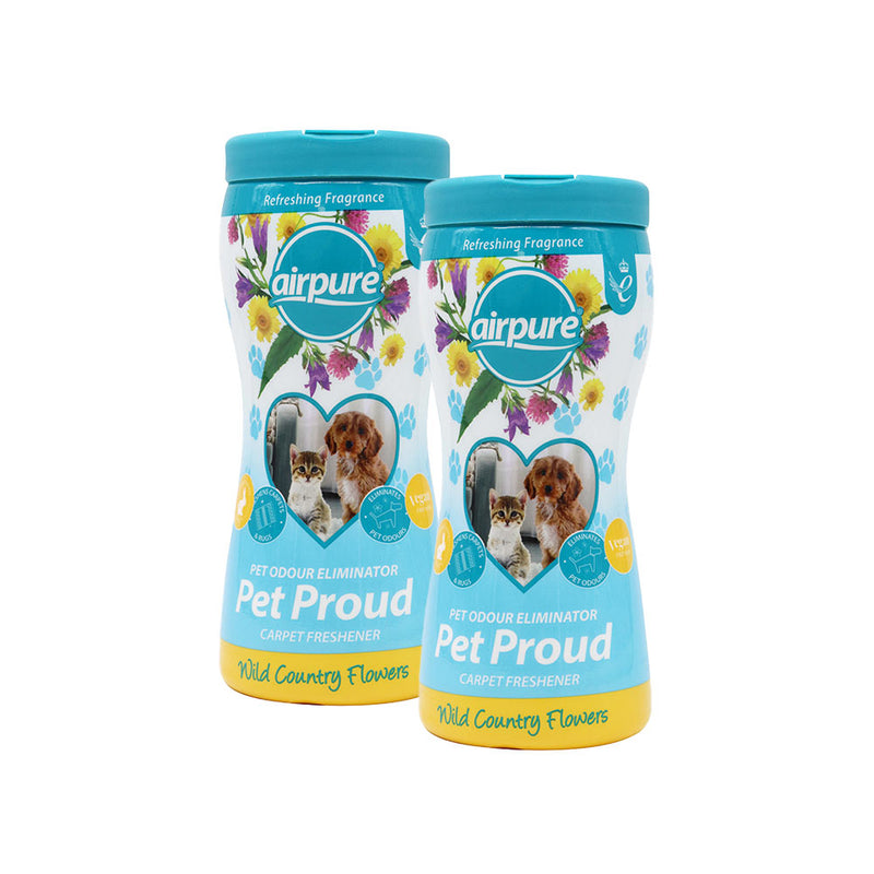 AirPure Pet Proud Carpet Freshener Wild Country Flowers 500g