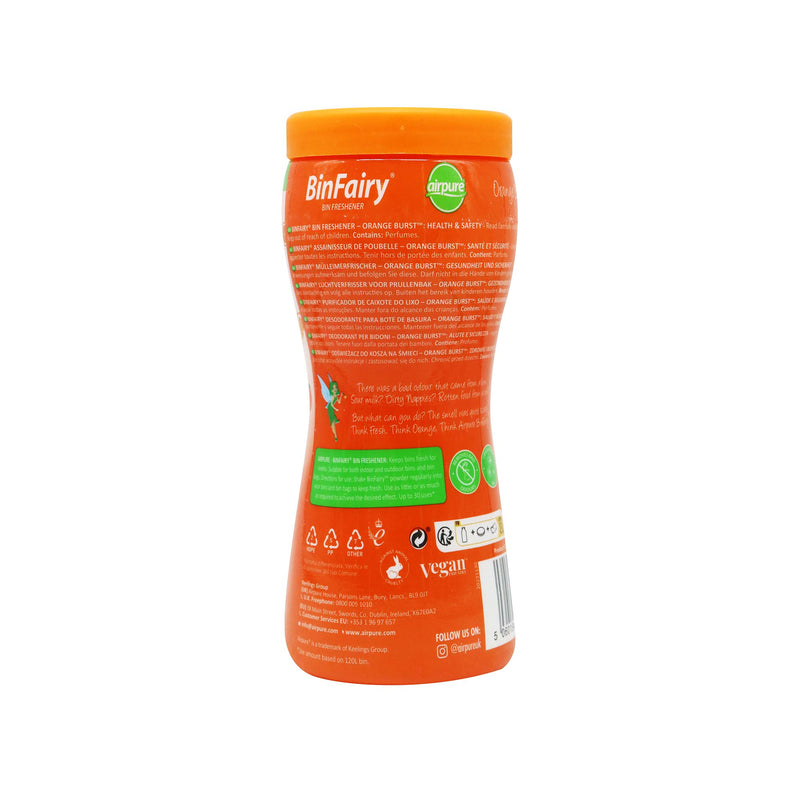 BinFairy Bin Freshener Powder Orange Burst 500g