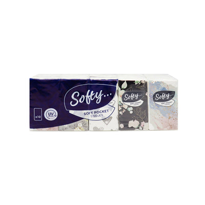 Softly Pocket Tissues 3PLY 10Pack