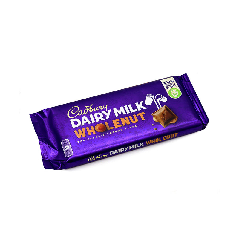 Cadbury Dairy Milk Wholenut Chocolate Bar 120g