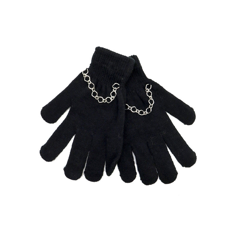 Kids Gloves with Chain Decoration