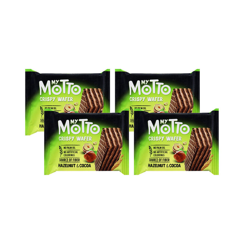 My Motto Hazelnut & Cocoa Crispy Wafer x 4Pack