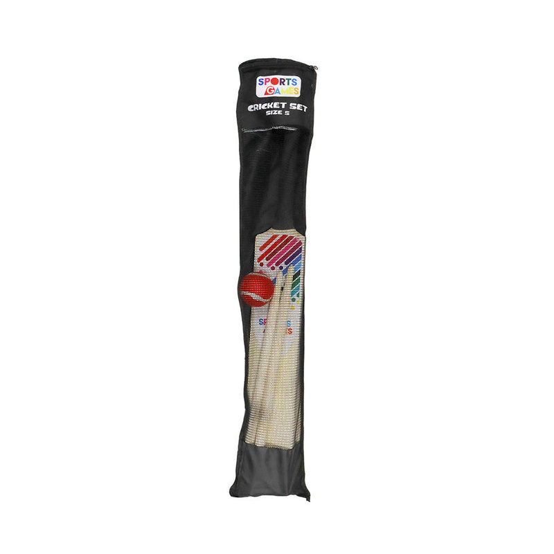 Wooden Cricket Bat and Ball Set
