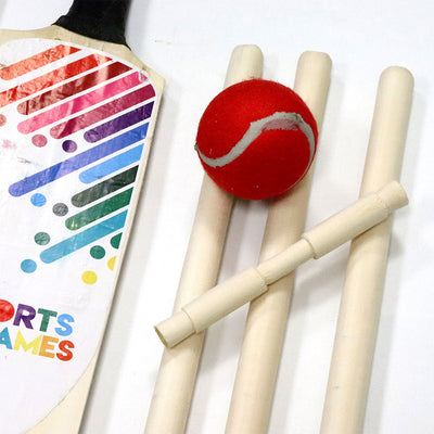 Wooden Cricket Bat and Ball Set