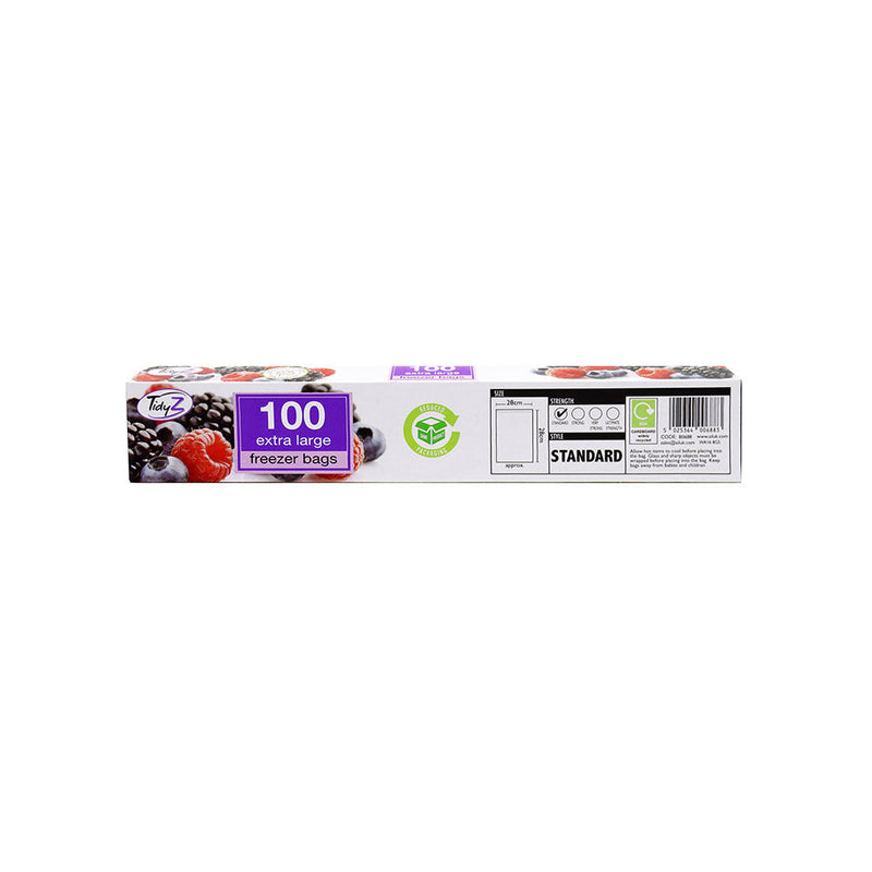 TidyZ 100 Extra Large Fridge Freezer Food Bags