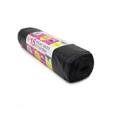 Tidyz 15 Refuse Sacks With Tie Handles 100L