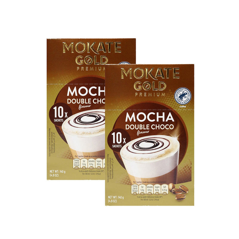 Mokate Gold Premium Mocha Double Chocolate 10S x 2Pack