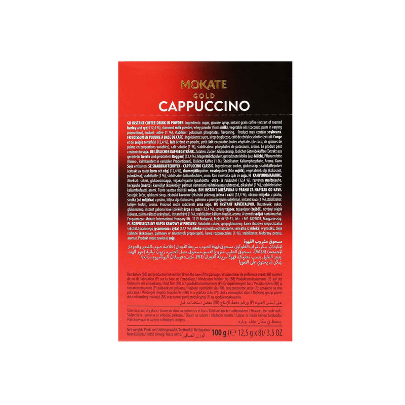 Mokate Gold Cappuccino Classic Flavour Instant Coffee 8S