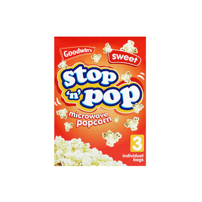 Stop 'N' Pop Sweet Microwave Popcorn 3x85g