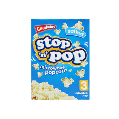 Stop 'N' Pop Salted Microwave Popcorn 3x85g