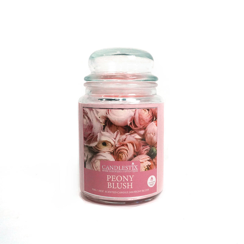 18Oz Scented Jar Candle Peony Blush 510g