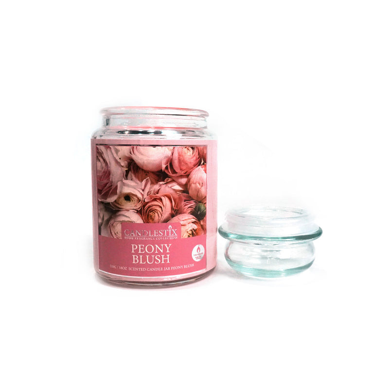 18Oz Scented Jar Candle Peony Blush 510g