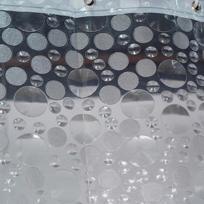3D Ring Peva Shower Curtain 180cmx180cm