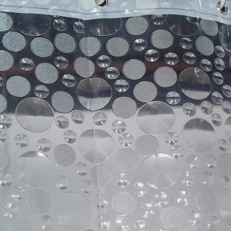 3D Ring Peva Shower Curtain 180cmx180cm