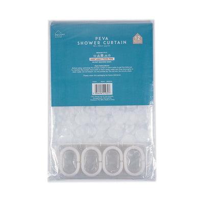 3D Ring Peva Shower Curtain 180cmx180cm