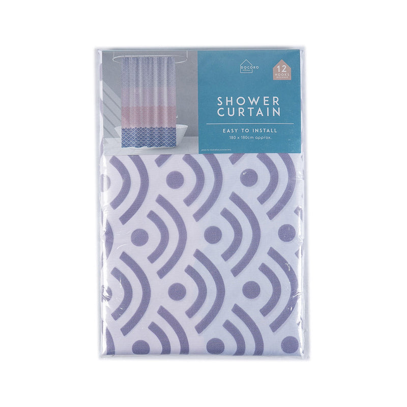 Colour Stripes Shower Curtain 180cmx180cm