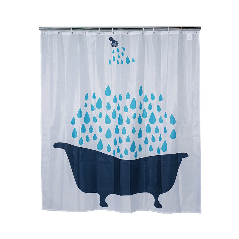 Bathtub Pattern Shower Curtain 180cmx180cm