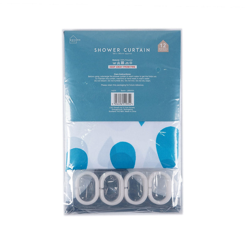 Bathtub Pattern Shower Curtain 180cmx180cm