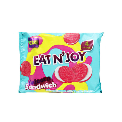 Que Eat N' Joy Unicorn Sandwich With Vanilla Cream 224g x 3Pack