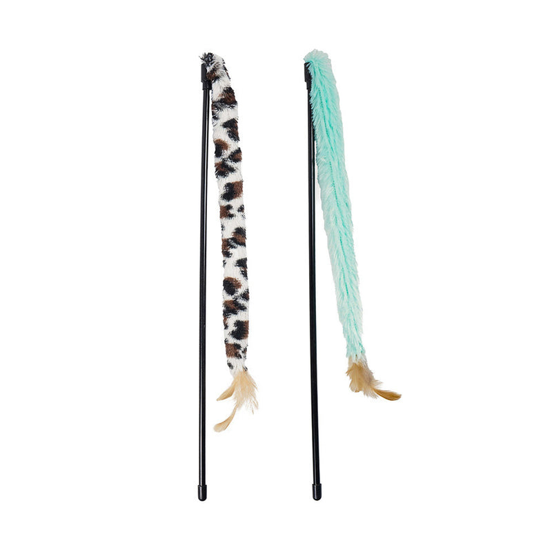 Cat Teaser Wand Toy With Feather