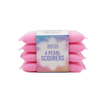 Pink Clean & Shine Pearl Scourers 4Pack