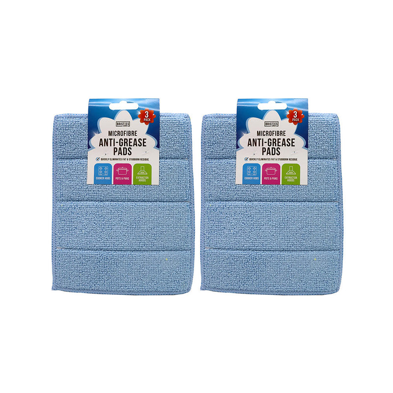 Microfibre Anti-Grease Cleaning Pads 3Pack