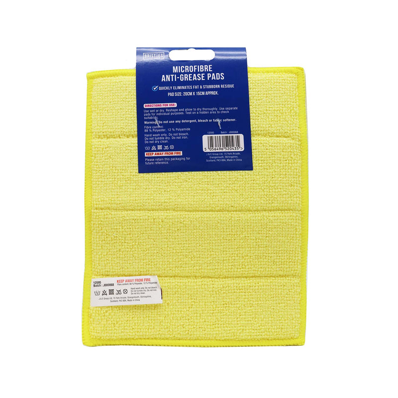 Microfibre Anti-Grease Cleaning Pads 3Pack