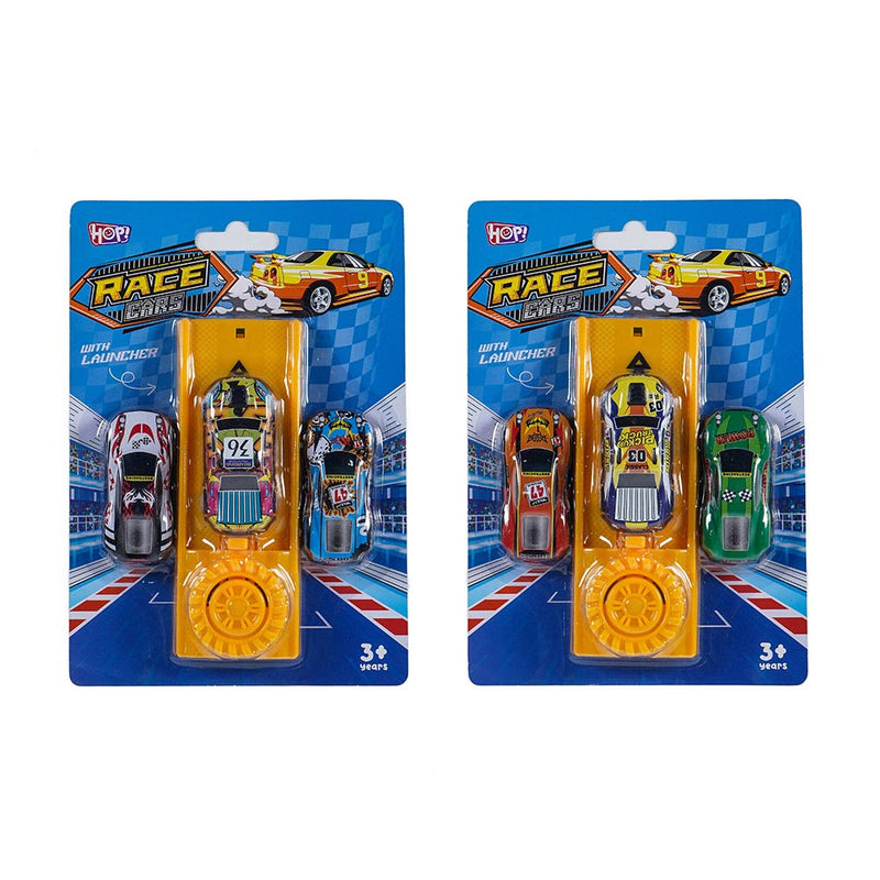 Race Cars With Launcher 3Pack Assorted