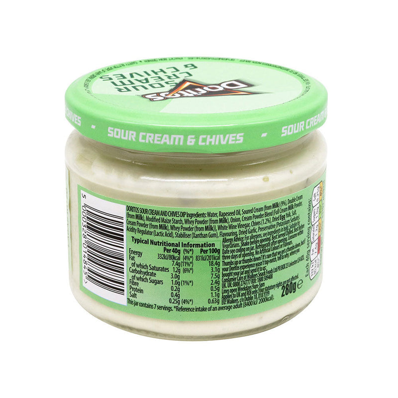 Doritos Sour Cream & Chives Vegetarian Dip 280g x 2Pack