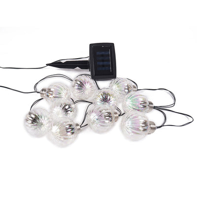 10PC Globe Bulb Solar String Lights