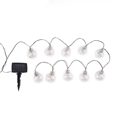 10PC Globe Bulb Solar String Lights