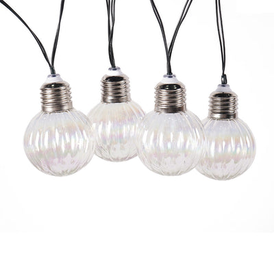 10PC Globe Bulb Solar String Lights