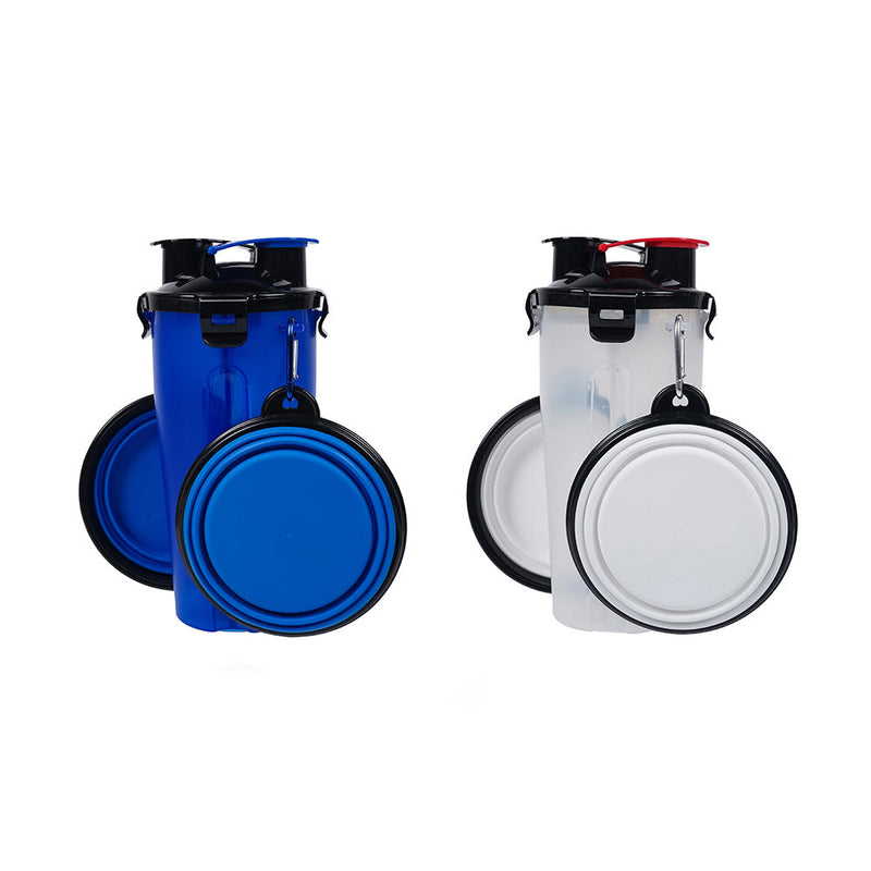 2 In 1 Pet Travel Water Bottle With Foldable Bowl