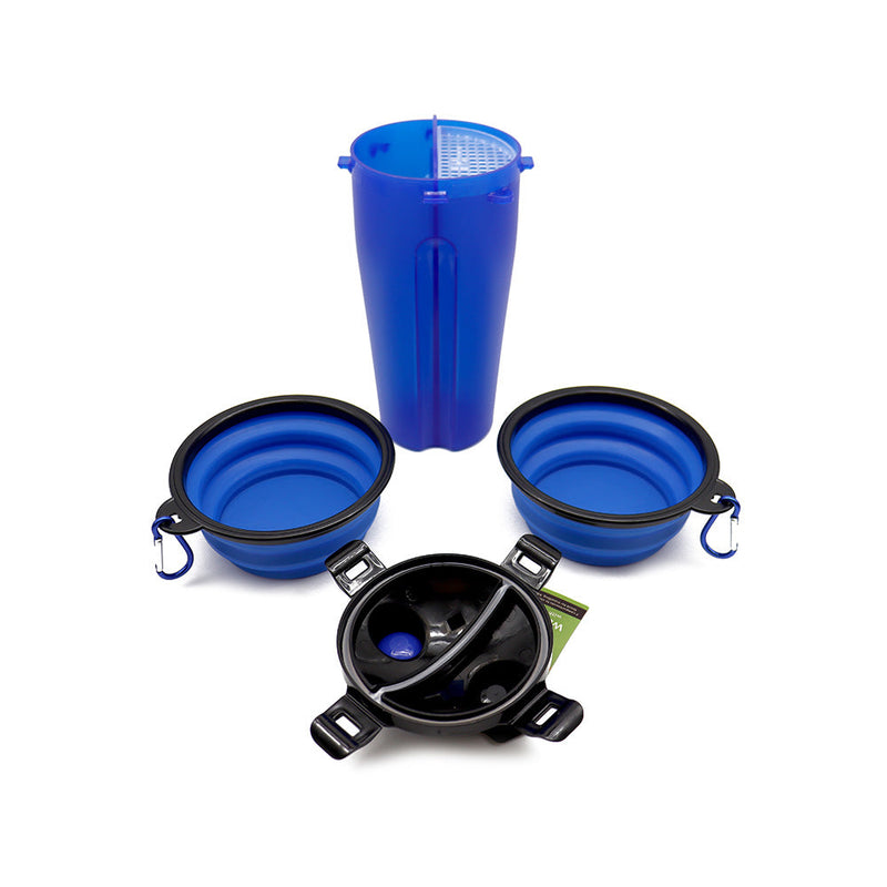2 In 1 Pet Travel Water Bottle With Foldable Bowl