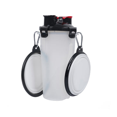 2 In 1 Pet Travel Water Bottle With Foldable Bowl