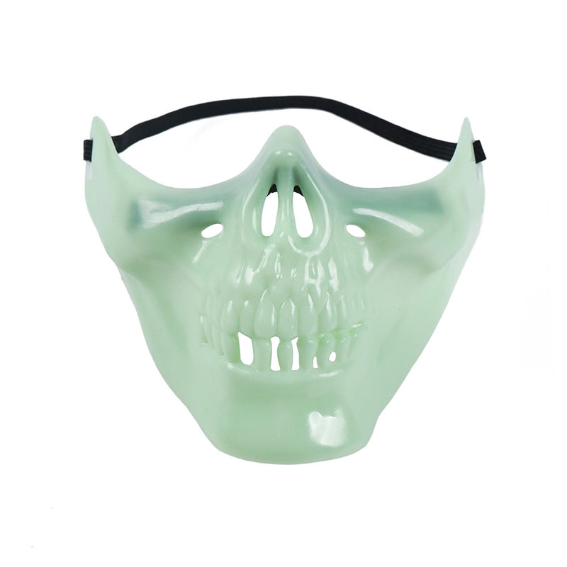 Glow-In-The Dark Half Skull Mask