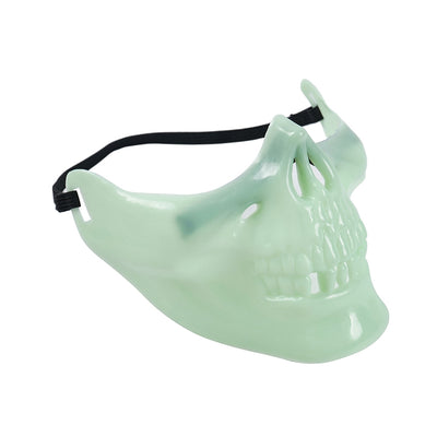 Glow-In-The Dark Half Skull Mask