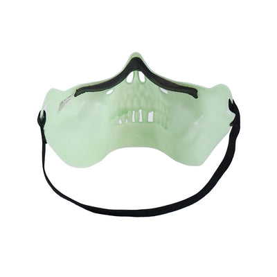 Glow-In-The Dark Half Skull Mask