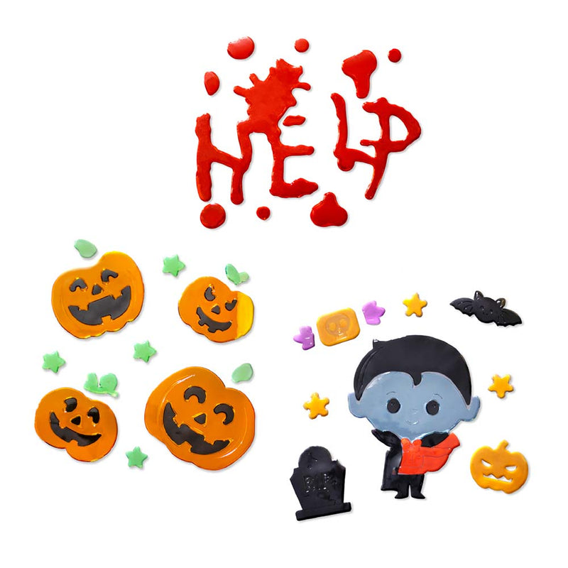 Halloween Window Gel Cling Stickers 20x20cm
