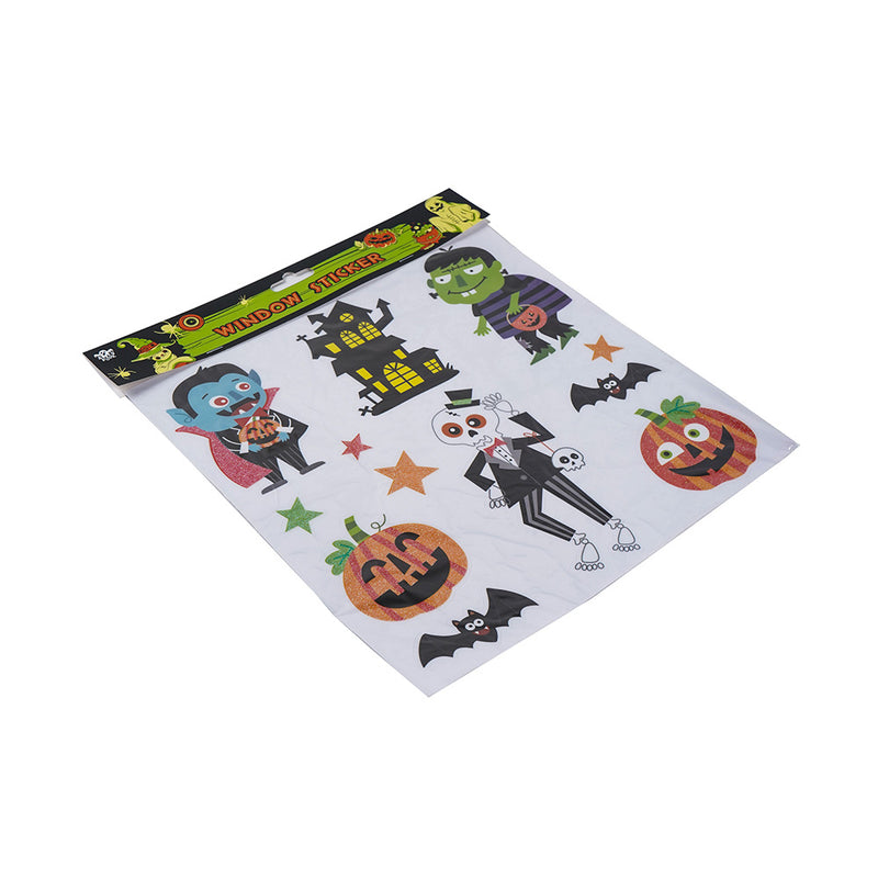 Halloween Cartoon Glitter Window Sticker
