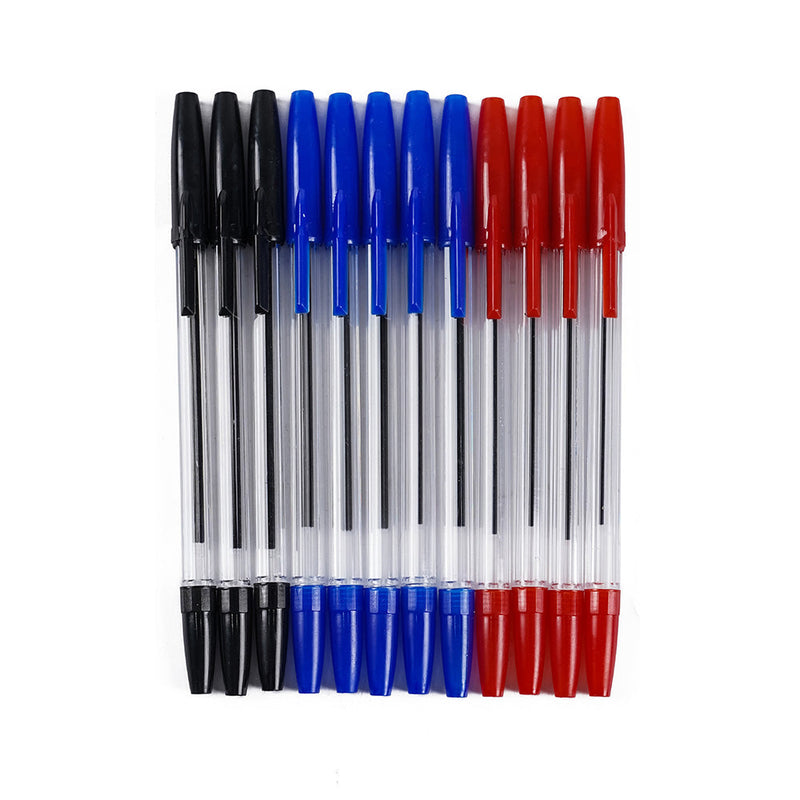 Colour Assorted Ballpoint Pens 12PK