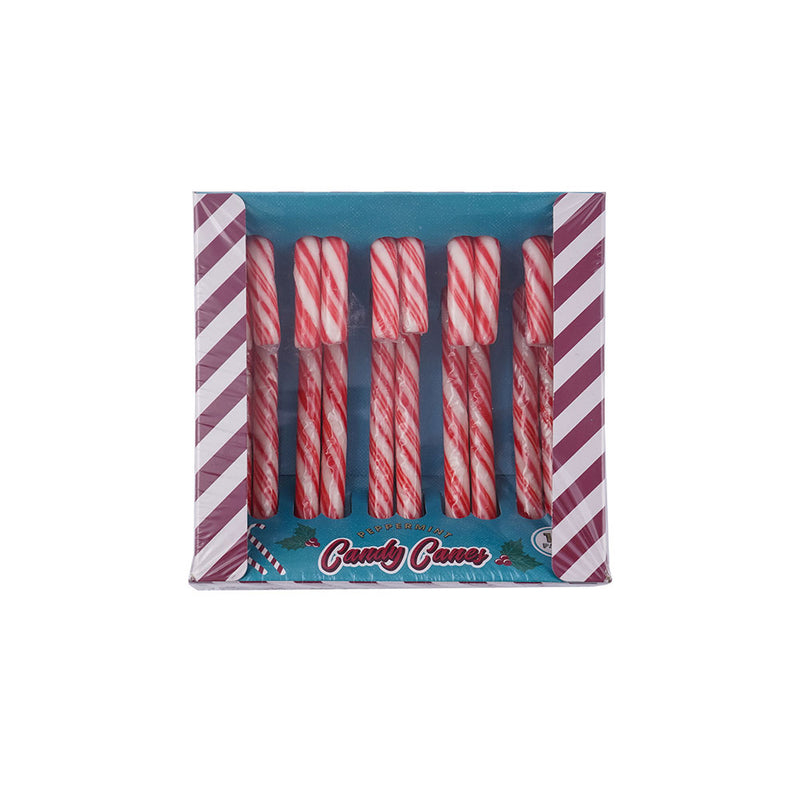 Peppermint Flavour Red Candy Canes 10x12g